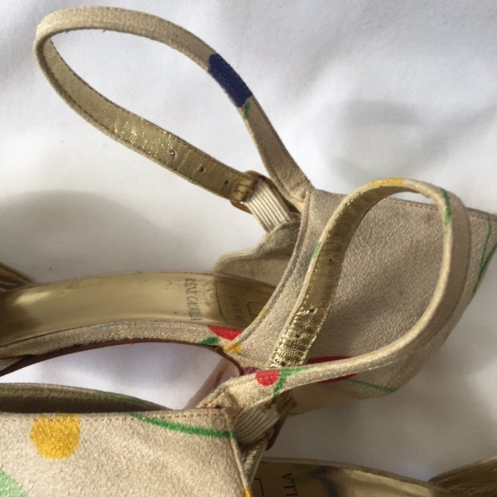 Vintage Valentino Garavani Couture Flower Heels - Picture 11 of 14